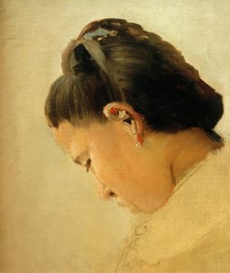 Testa di giovane ragazza