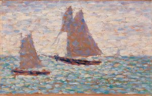 Due Barche a Vela a Grandcamp da Georges Seurat