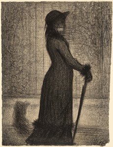 Donna che passeggia (Una elegante) da Georges Seurat