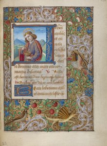 Iniziale J: San Giovanni Evangelista da Georges Trubert