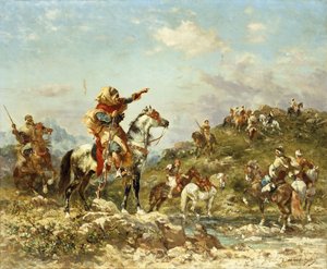 Guerrieri arabi a cavallo da Georges Washington