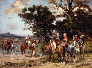 La partenza per la caccia da Georges Washington