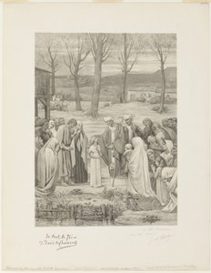 Vita pastorale di Santa Geneviève (pannello centrale)