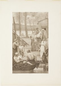 Vita pastorale di Santa Geneviève (pannello di sinistra)