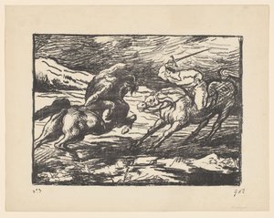 Combattimento tra due cavalieri
