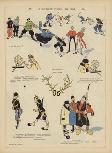 Satira sulla guerra russo-giapponese. Illustrazione per Le Rire