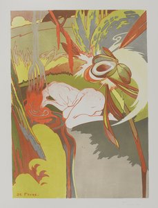 La Source du Mal, 1894 (litografia a colori su carta vergata) da Georges de Feure