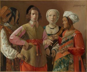 La chiromante. Probabilmente anni 1630 da Georges de La Tour
