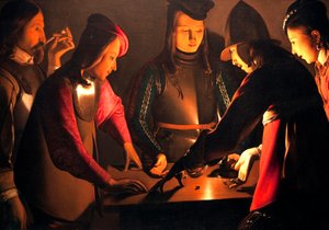 I giocatori di dadi da Georges de La Tour