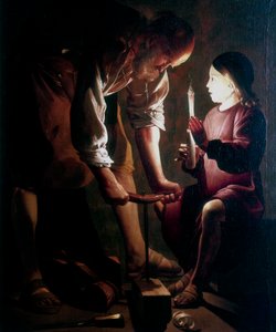 San Giuseppe il falegname, c1640 da Georges de La Tour
