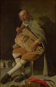 Il suonatore di ghironda, 1620s da Georges de La Tour