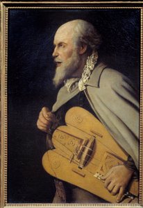 Il vecchio. Dipinto di Georges De La Tour (1593-1652) da Georges de La Tour