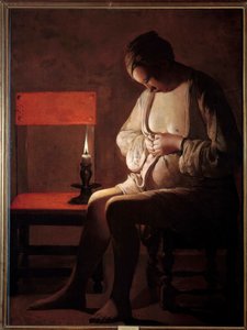 La donna ha la pulce da Georges de La Tour