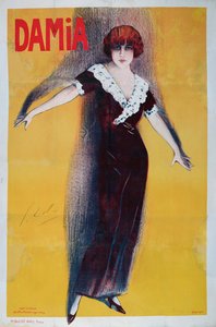 Poster Pubblicitario di Damia (1889-1978) da Georges pseudonym of Edmond Vernier Dola