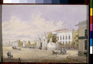 La grande via Lubyanka a Mosca da Georgi Filippovich Baranovsky