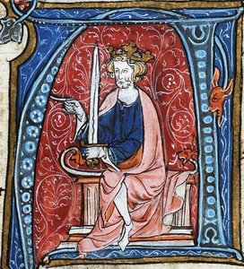 Corrado I il Giovane, re della Francia orientale, da Spieghel Historiael di Jacob van Maerlant, 1330 circa (33526342263) da Georgia Levan Ramishvili from Tbilisi