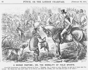 Un passatempo selvaggio, o, la moralità degli sport di campo, 1870