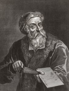 Tiziano. Ritratto. (stampa) da Gerard (after) Edelinck