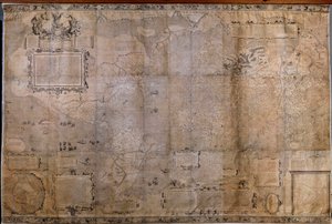 Mappa geografica del mondo da Gerard (after) Mercator