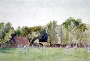 La partita di cricket da Gerard Chowne