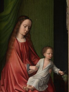 (dettaglio) Pannello Esterno del Battesimo di Cristo, c.1502-08 da Gerard David