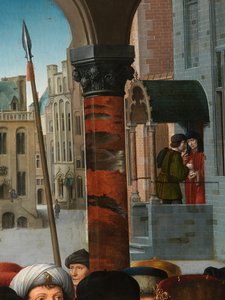 (dettaglio) Il giudizio di Cambise da Gerard David