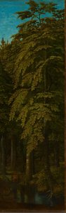 Veduta in una foresta, ala destra esterna di un trittico, c.1505-c.1515 da Gerard David