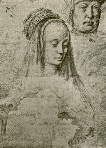Giovane donna con copricapo, 1497-1498, 1908 da Gerard David