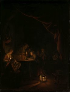 La scuola notturna da Gerrit Dou