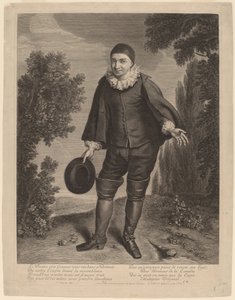 Raimond Poisson come Crispin da Gerard Edelinck after Theodor Netscher