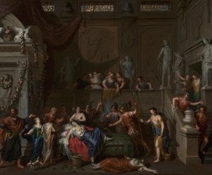 La morte di Cleopatra, c.1700-10 da Gerard Hoet
