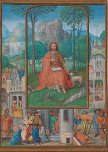 Manoscritto miniato con scene della vita di San Giovanni Battista da Gerard Horenbout