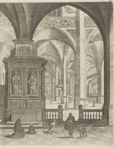 Interno di chiesa da Gerard Houckgeest
