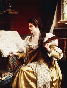 Signora con un Mandolino da Gerard Portielje