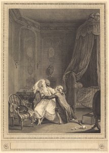 Il Pentimento Tardivo da Gerard Rene Le Vilain after Nicolas Lavreince