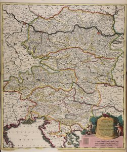Circuli Austriaci orientalior pars in qua Austria propria et ab ea dependentes tum ducatus Stiriae, Carintiae, Carniolae tum comitatus hisce inclusi Cillensis et Goritiae singuli subdivisi da Gerard Valck