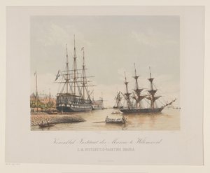 Corvetta Z.M. Urania e nave di linea Z.M. Kortenaert da Gerard Voorduin