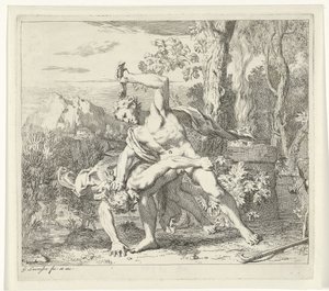 Caino uccide Abele da Gerard de Lairesse