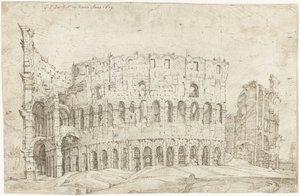 Esterno delle rovine del Colosseo, Roma da Gerard ter Borch