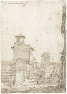 Veduta della Via Panisperna verso Santa Maria Maggiore, Roma