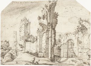 Rovine delle Terme di Caracalla da Gerard ter Borch