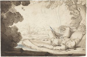 Thisbe scopre il cadavere di Piramo da Gerard ter Borch