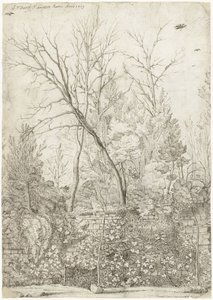 Giardino della Villa Madama, fuori Roma da Gerard ter Borch