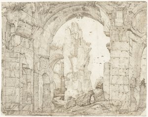Rovine delle terme di Caracalla, Roma da Gerard ter Borch (I)