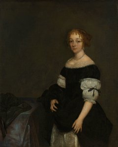 Aletta Pancras (1649-1707) moglie di François de Vicq da Gerard ter Borch (II)