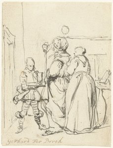 Dama che si prepara da Gerard ter Borch (II)