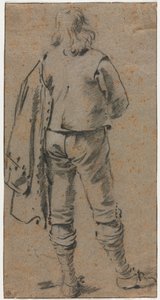 Un uomo in piedi visto di spalle da Gerard ter Borch