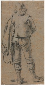 Un uomo in piedi visto da dietro, c. 1630 da Gerard ter Borch