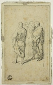 Gruppo di quattro uomini in toga da Gerard ter Borch