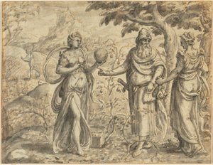 Il seme caduto tra le spine, dalla parabola del seminatore, c. 1573 da Gerard van Groeningen